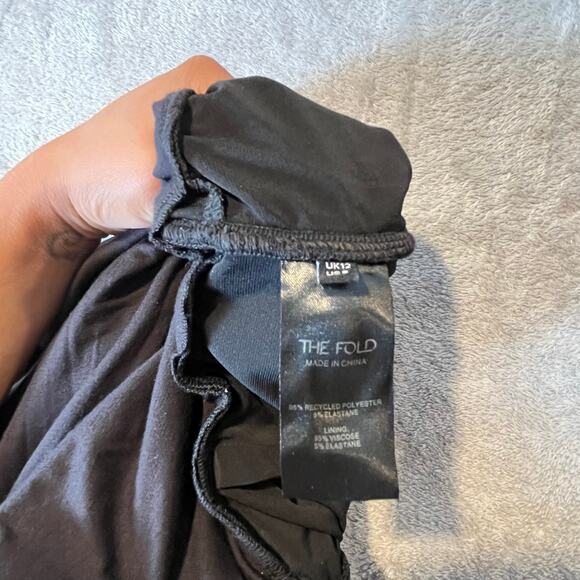 The Fold Sutri Wide Leg Jumpsuit in Black Size 8 - Picture 8 of 9